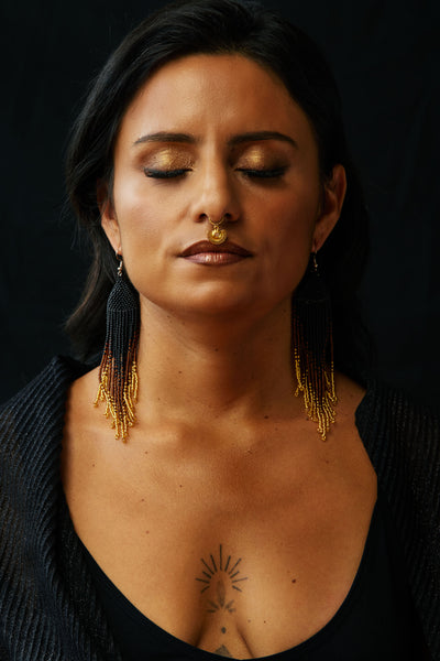 Cascada Negra Earrings