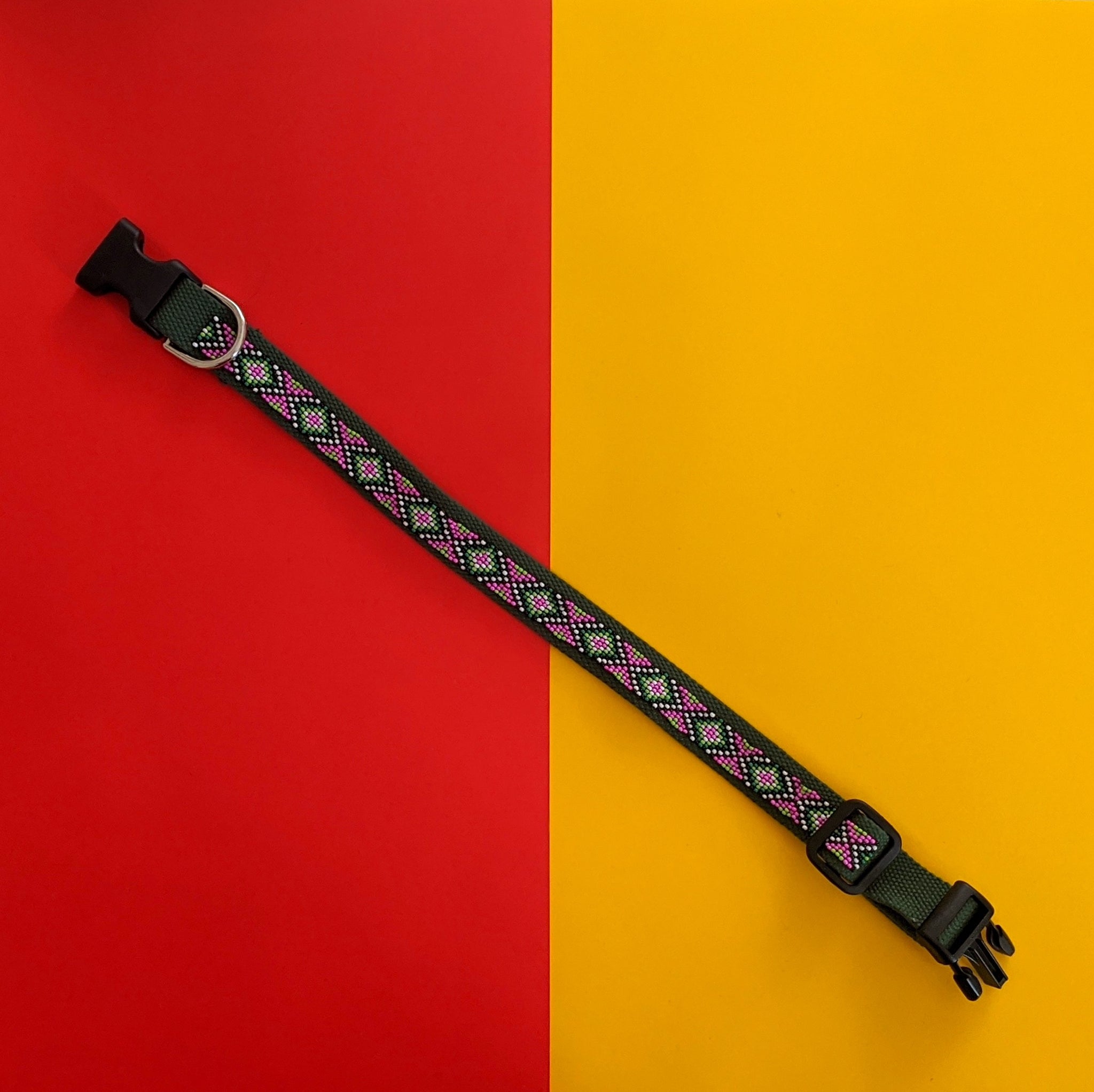 Forest Diamonds Dog Collar
