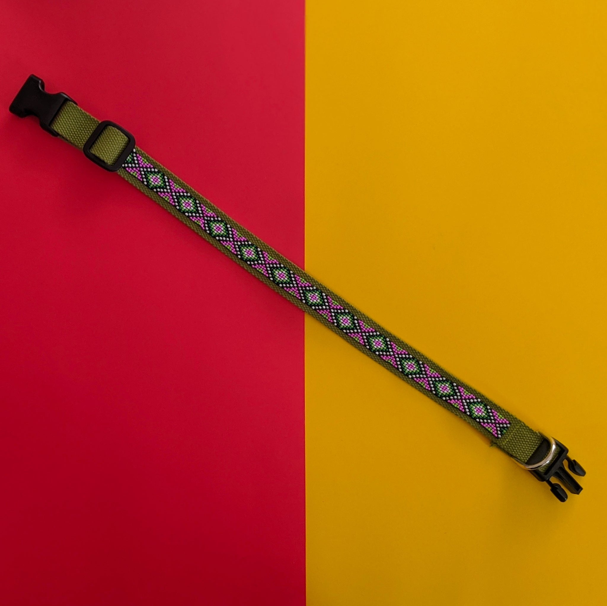 Forest Diamonds Dog Collar