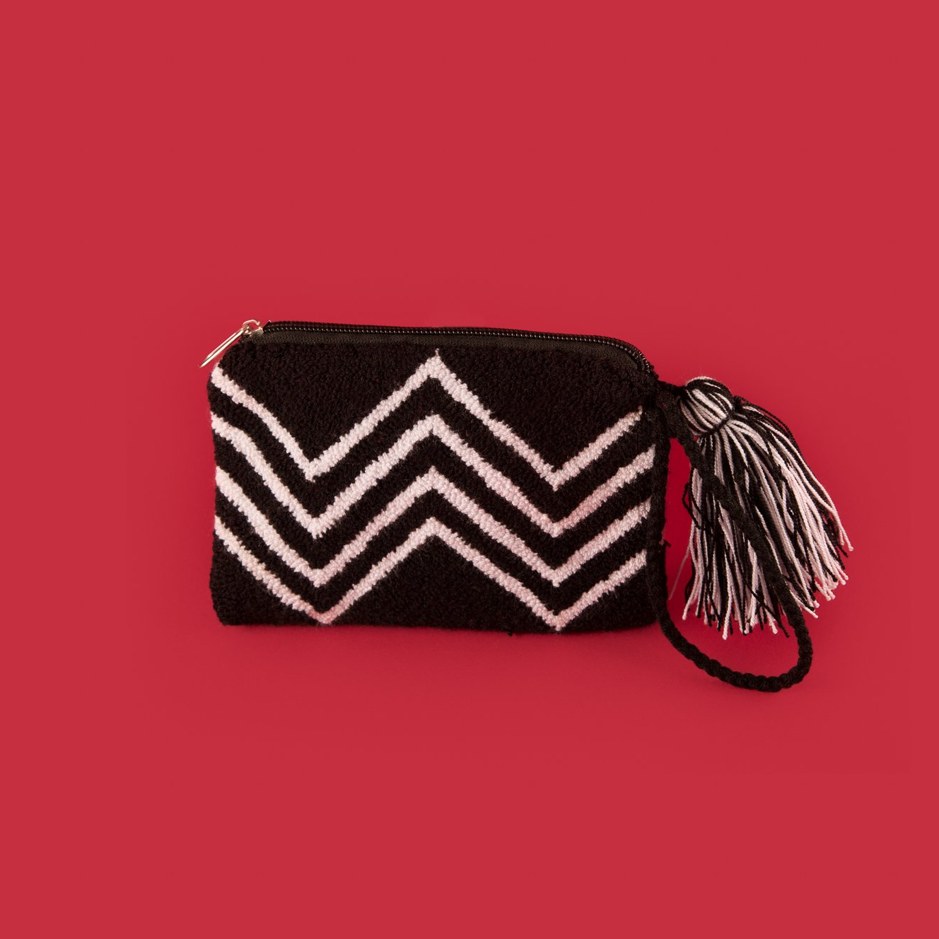 Small Black & White clutch