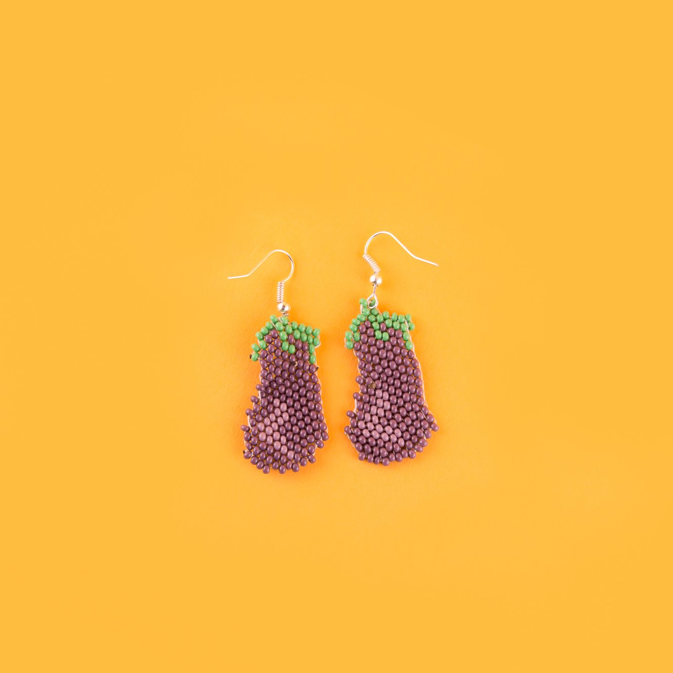 Eggplant Earrings