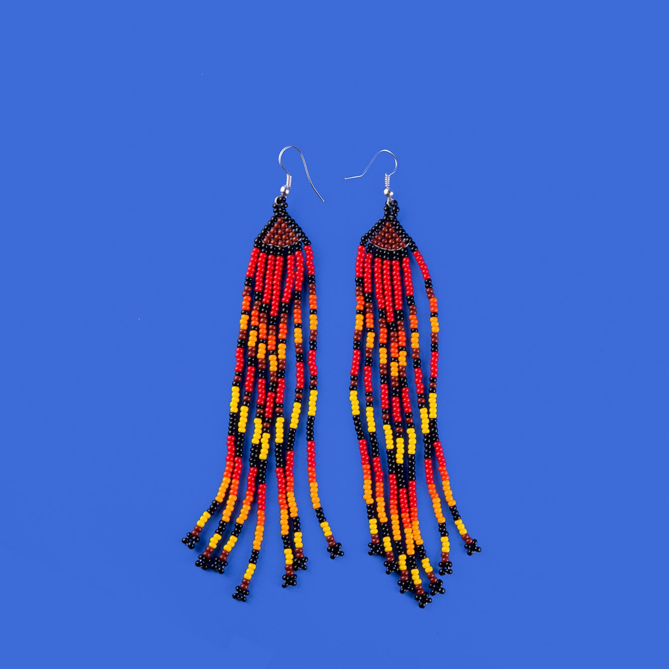 Long earrings red