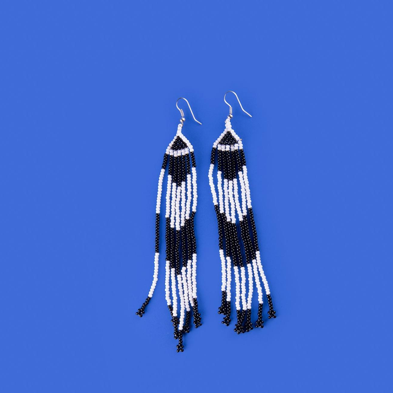 B&W long earrings