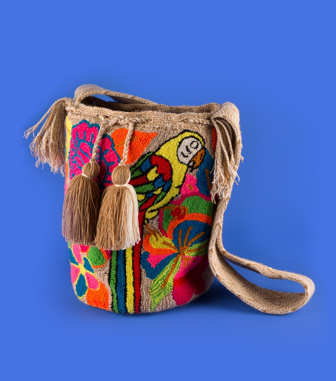 Flower Parrots Mochila