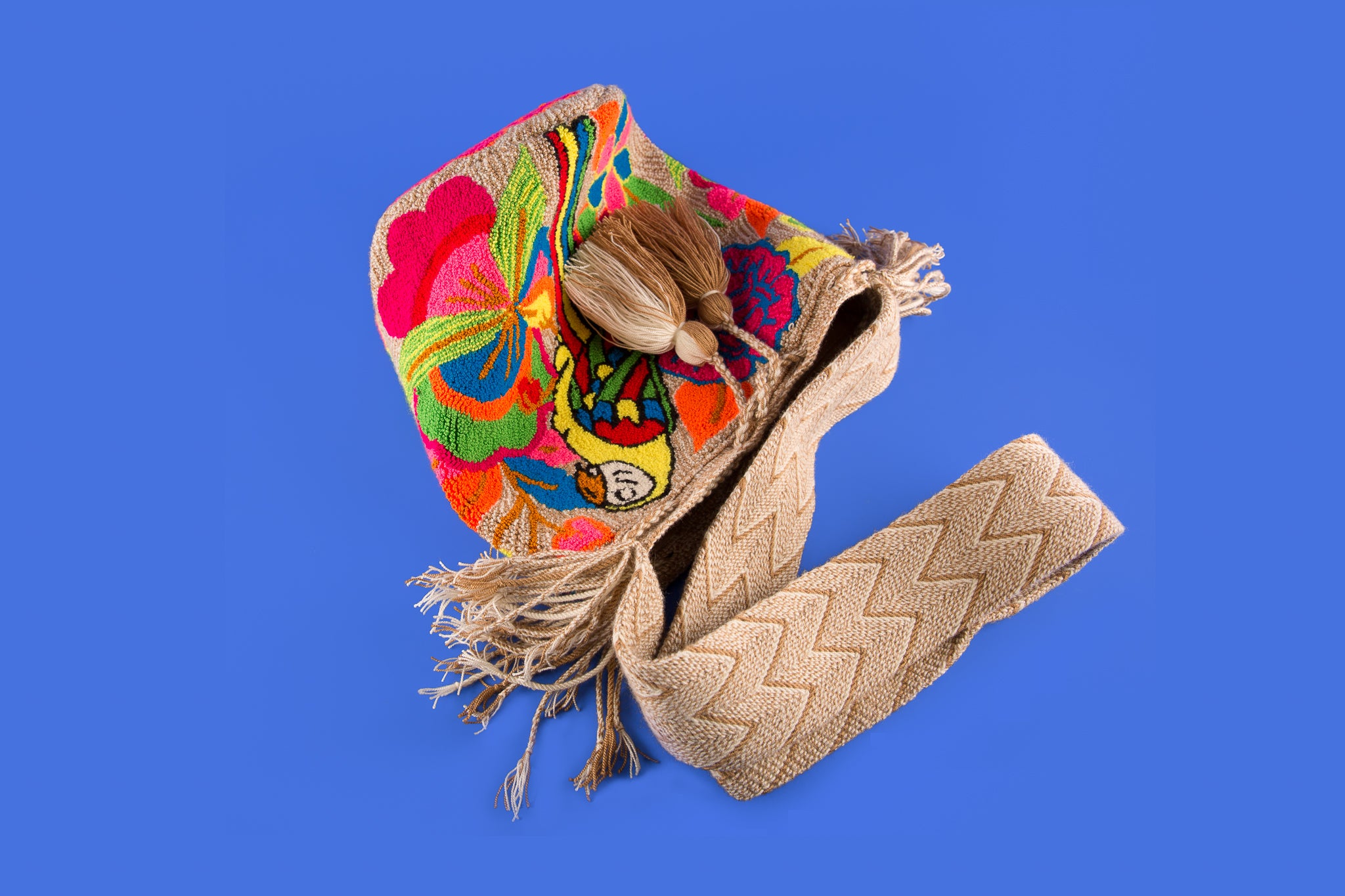 Flower Parrots Mochila